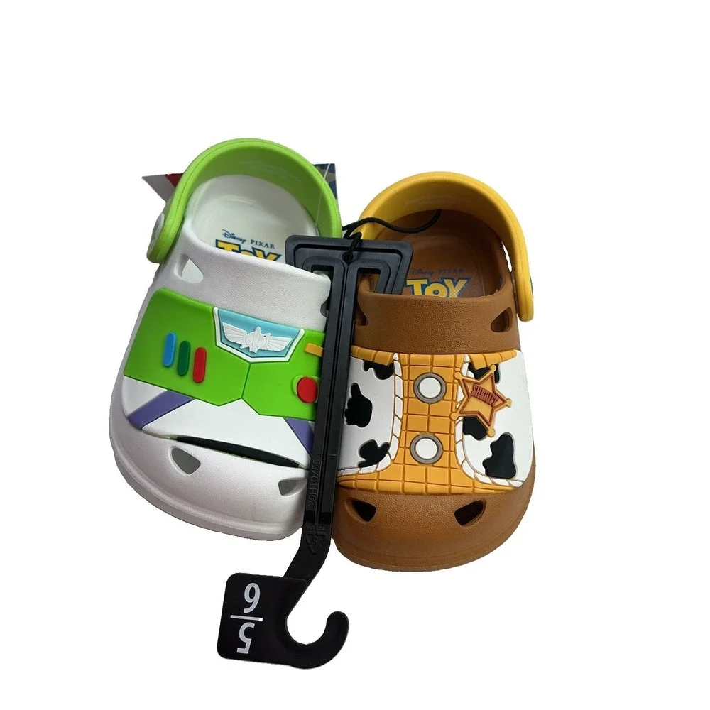 Disney Pixar Toy Story Clogs Toddler Sandals Buzz Lightyear Woody Sz 5/6